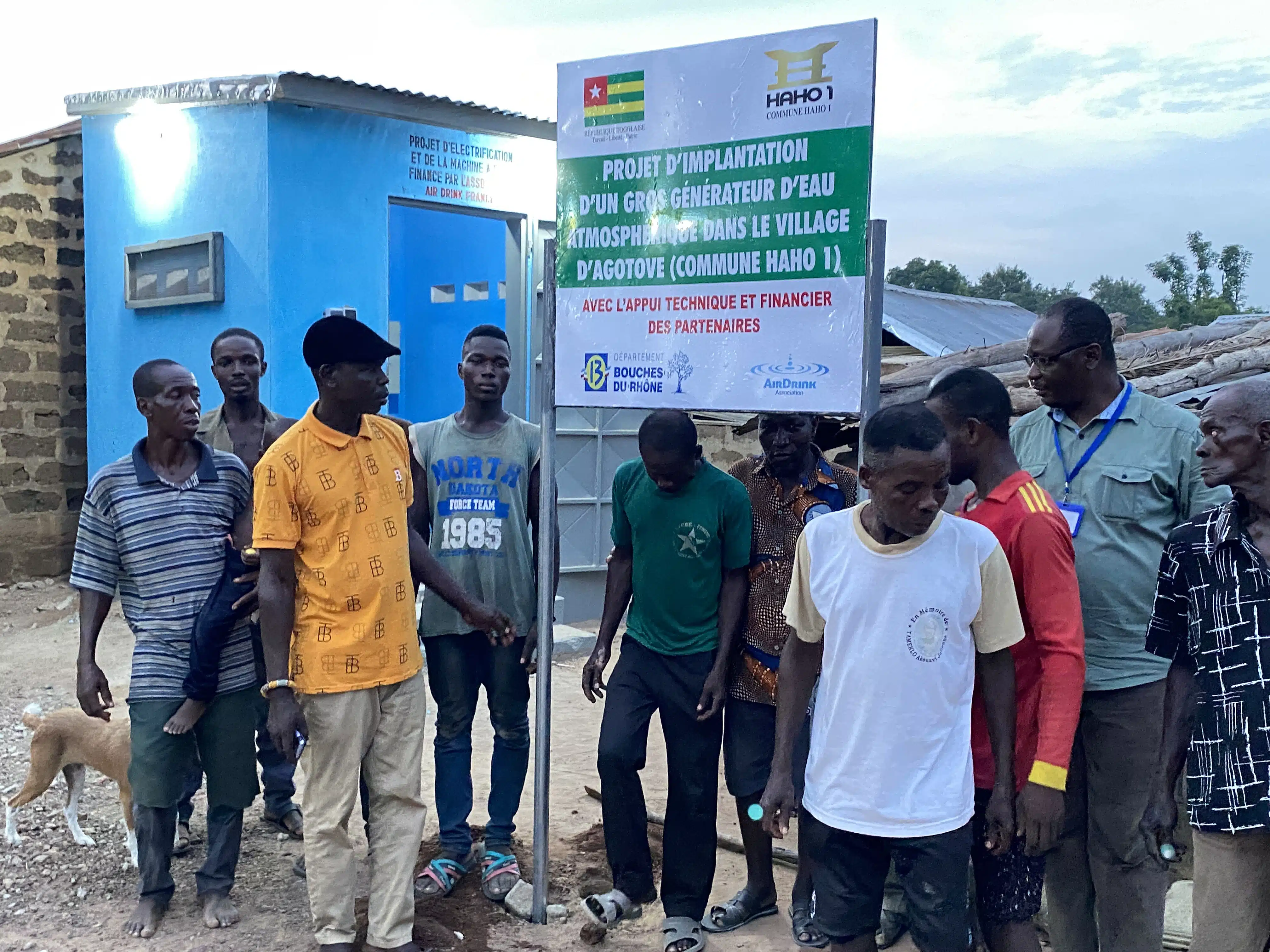 l&rsquo;énergie au Centre du village d&rsquo;Agotové au Togo